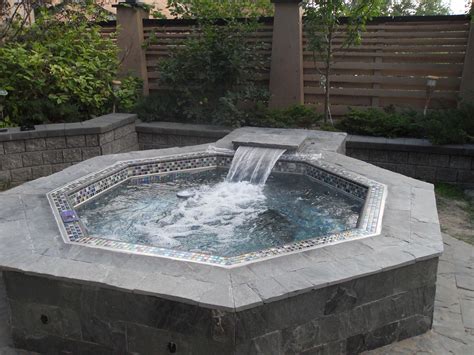 Classic Hanover Stainless Steel Hot Tub With Custom Tile
