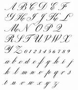 Copperplate Cursive Fonts Roundhand Tattoo Font Exemplar Handwriting Tatuagem Fontes Lettering sketch template