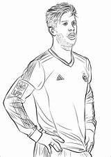 Ramos Sergio Para Coloring Pages Colorear Categories Childrencoloring sketch template