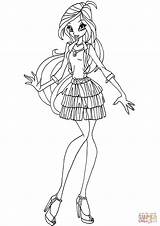 Bloom Gardenia Kolorowanki Winx Druku Kolorowanka Designlooter Villains sketch template