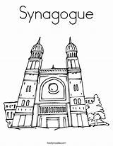 Synagogue Coloring Judaism Pages Temple Clipart Worksheet Cliparts Lotus Library Outline Torah Twistynoodle Usa sketch template