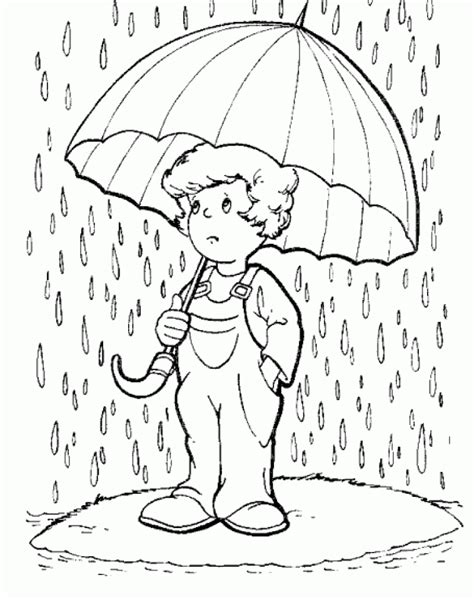coloring pages rainy day coloring home