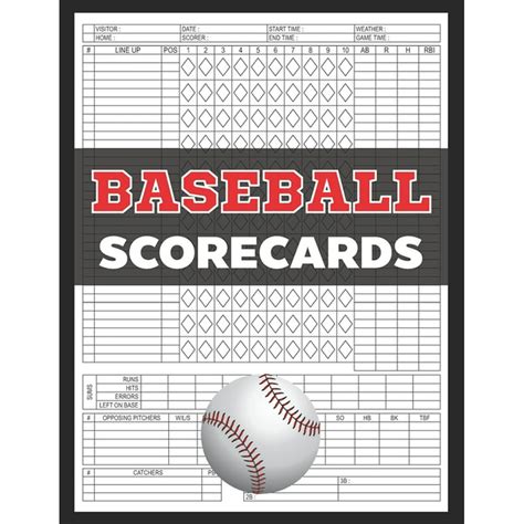 baseball scorecards  scoring baseball games large size