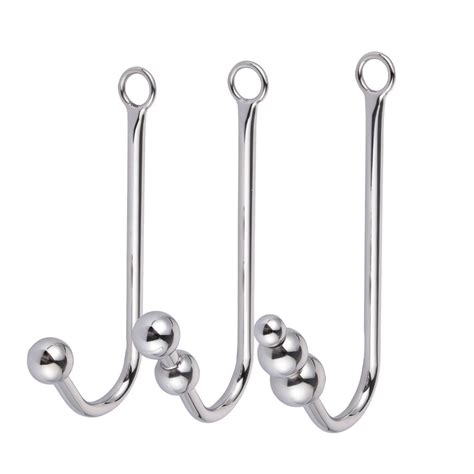 sey toys butt plug slave top quality stainless steel anale hook ball