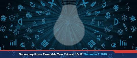 secondary exam timetable years      semester   al