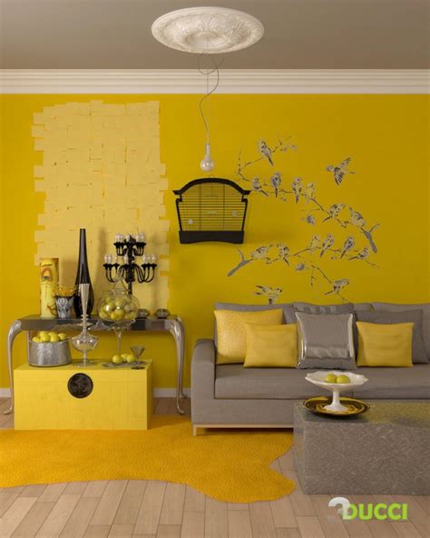 yellow black grey living room pandas house