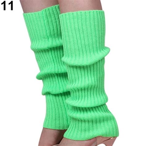 besufy women leg warmers solid candy knit winter leg warmers loose