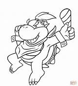 Bowser Jr Coloring Pages Print Printable Drawing Mario Draw Paper sketch template