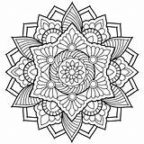 Mandala Coloring Pages Abstract Adults Mandalas Adult Printable Choose Board Drawing sketch template