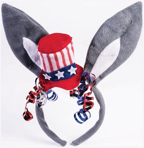 democratic donkey ears patriotic costume headband partybellcom