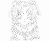 Clannad Ichinose Kotomi Book Coloring Pages Another sketch template