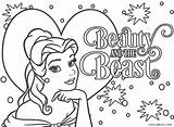 Beast Beauty Coloring Pages Disney Kids Printable sketch template