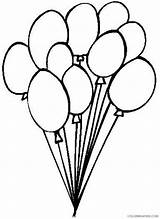 Balloon Coloring Printable Coloring4free Pages sketch template