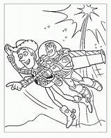 Buzz Woody Coloring Pages Toy Story Lightyear Flying Woodpecker Printable Getdrawings Drawing Getcolorings Popular Colorings Gif sketch template