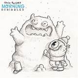 Scribbles Ryniak Monster Scribble sketch template