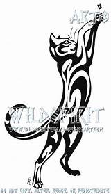 Cat Tribal Tattoo Drawing Fly Tattoos Wildspiritwolf Cats Deviantart Drawings Designs Homer Pussy Seen Sketch Cute Chat Choose Board Leopard sketch template