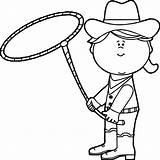 Lasso Cowboy Cowgirl Outline Mycutegraphics Olphreunion Pngkey Colouring sketch template
