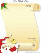 printable santa  list familyeducation