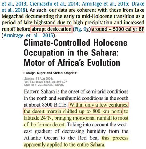 study finds  early mid holocene sahara  lakes  depths