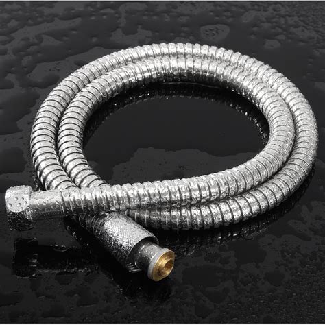 inchft shower pipe stainless steelcopper water shower head flexible hose pipe  length