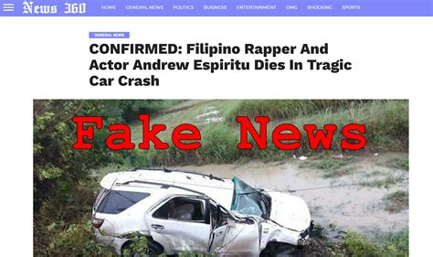 fake news filipino rapper and actor andrew espiritu did