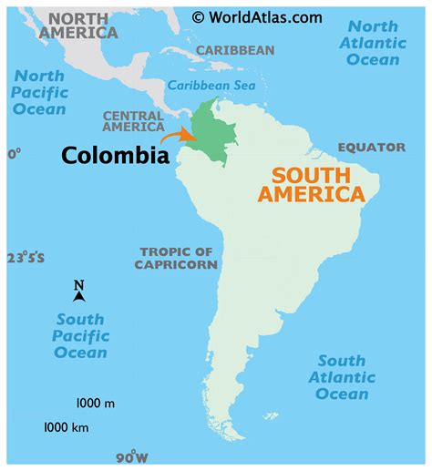 map  colombia