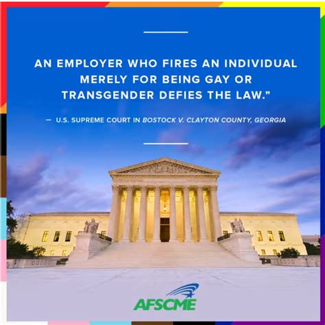 afscme praises supreme court ruling protecting lgbtq workers afscme