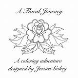 Coloring Floral Journey sketch template