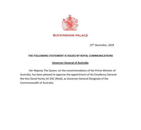 From Her Majesty The Queen Michael Smith News