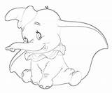 Dumbo Colouring Coloringhome sketch template