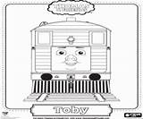 Toby Locomotive Oncoloring sketch template