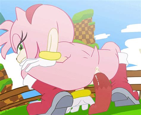rule 34 amy rose animated anthro anus boots breasts clothing dildo dildo sitting female