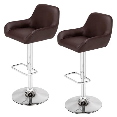 ktaxon mid century bar stool   support adjustable leather