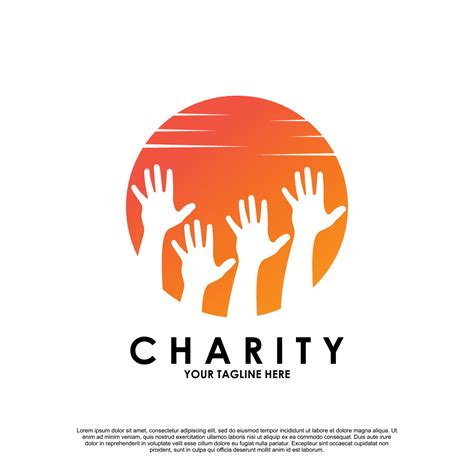 charity logo design premium vector  vector art  vecteezy