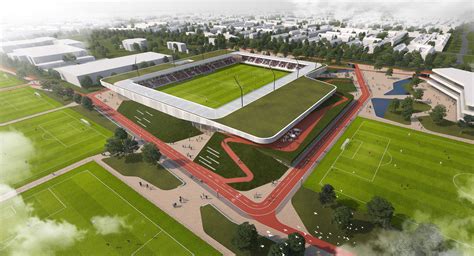 nieuw stadion helmond sport vormt geheel met landschap architectenwebnl
