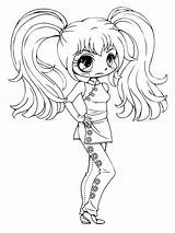 Coloring Gacha Pages Life Chibi Girls Printable sketch template