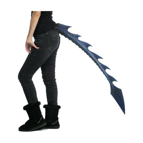 adults supersoft blue dragon tail costume accessory  inches