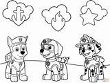 Paw Patrol Badge Coloring Pages Printable Color Print Skye Marshal Rumble Zuma Chase Rocky sketch template