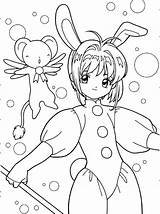 Colorear Captor Animes Recortar Japoneses Pegar Opção Novembro sketch template
