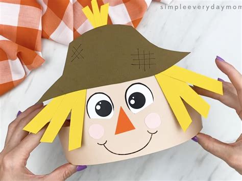 scarecrow hat template printable  printable