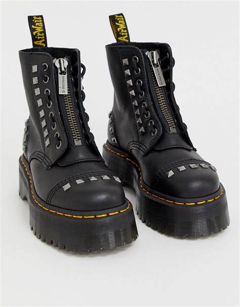 rebel fashion  martens boots shoe company chunky boots asos