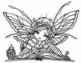 Coloring Pages Hannah Lynn Fairy Book Coloriage Fairies Stamp Bookworm Google Um Rubber Last Books Adult Printable Search Color Acessar sketch template