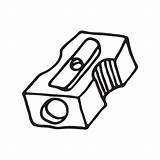 Sharpener Pencil Clip Icon Outlined Vector Illustrations Clipart Drawing Similar Drawings Illustration Background sketch template