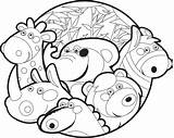 Coloring Pages Animal Zoo Kids Animals Print Printable Cartoon Color Drawing Cute Coloring4free Cartoons Printables Critters Getdrawings Getcolorings Printcolorcraft sketch template
