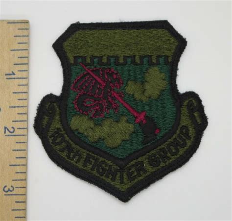 us air force 107th tactical fighter group patch subdued original