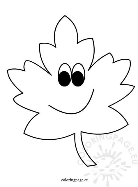 autumn leaf coloring sheet coloring page