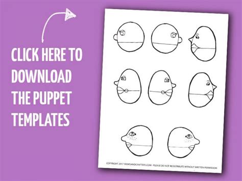 clothespin paper puppets  printable moms  crafters paper