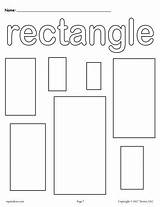 Rectangles Preschool Supplyme Hexagons Mpmschoolsupplies Figuras Tracing Hexagon Retangle Geometricas sketch template
