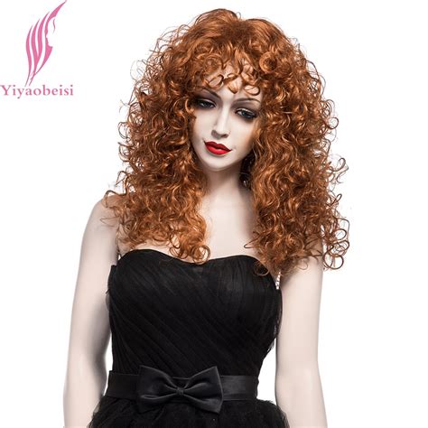 yiyaobess 20inch puffy long curly wigs for women synthetic natural hair