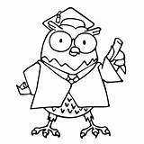 Coloring Pages Graduation Line Preschool Cap Student Gown Clipart Color Students Getcolorings Owl Cliparts Timely Clip Library Kids Getdrawings Printable sketch template